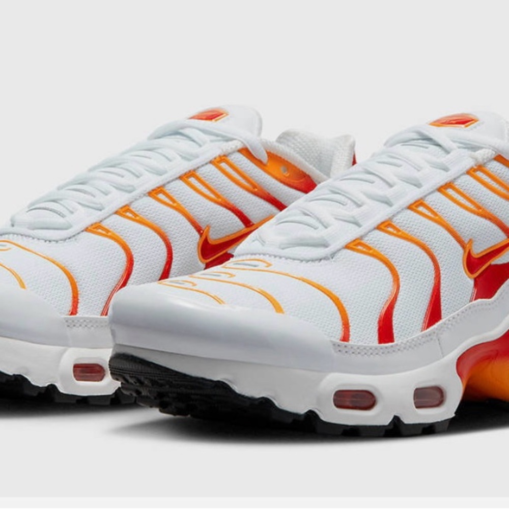 Nike Air Max White with Orange Accents